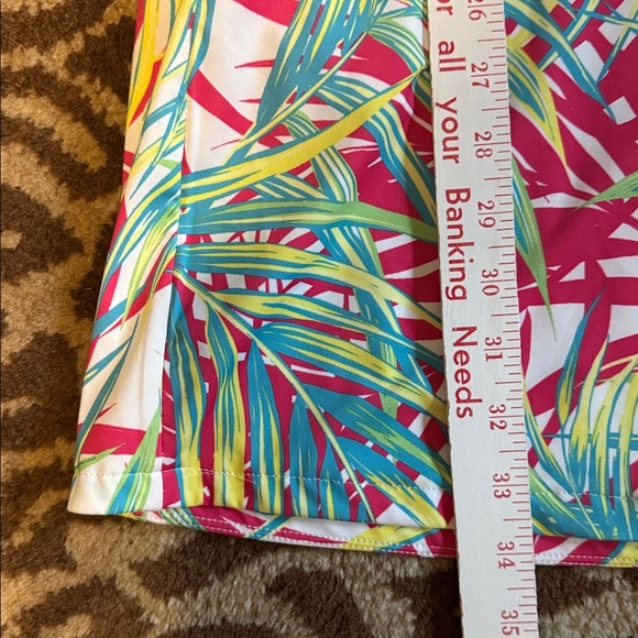 TAIL Athletic Golf Tennis Sport Dress Tropical Palm Print Zip Pockets Womens M - Picture 8 of 12